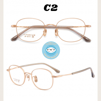 Gọng kính kim loại mã 6111